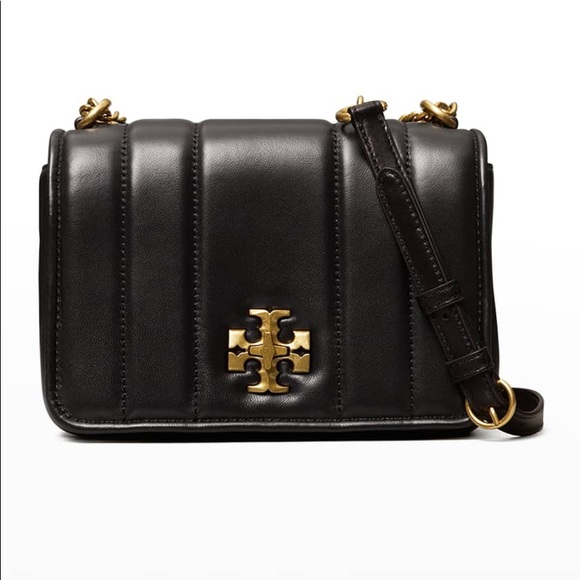 Tory Burch Quilted Chain Bag in Black/Rolled Gold - Picture 2 of 15